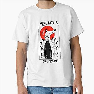 Fox Spirit and Ninja Smiling Minimalist Anime Classic T-Shirt