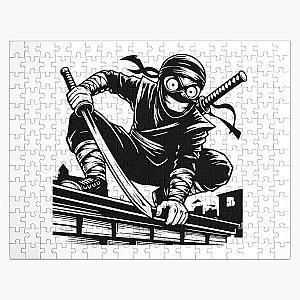Ninja Retro Jigsaw Puzzle