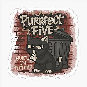 Sneaky Cat - Mysterious Ninja Cat Design Sticker