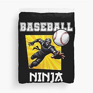 Baseball Ninja Fun Athletic Design Duvet Cover