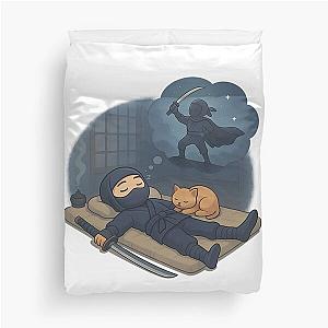 Napping Ninja - Funny Warrior Duvet Cover