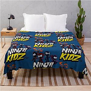 Ninja Kids Throw Blanket