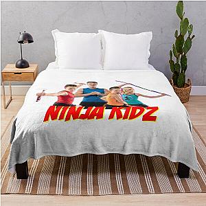 Ninja Kid Merch for Kids Party Throw Blanket