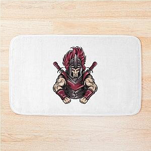 Male Ninja Carrying a Sword Bath Mat