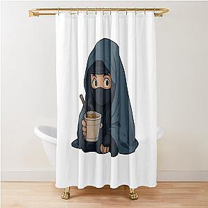 Stealth Mode: Cozy Activated – Ninja Shower Curtain