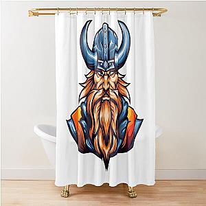 Horned Ninja Bodyguard Shower Curtain