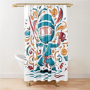 Cute Little Ninja Shower Curtain
