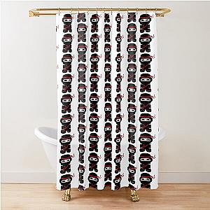 Ninja OBOT Toy Robot Shower Curtain