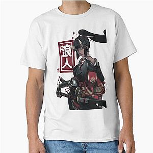 Japanese Ninja Girl Samurai Classic T-Shirt