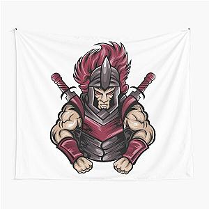 Male ninja carrying a samurai sword Tapestry
