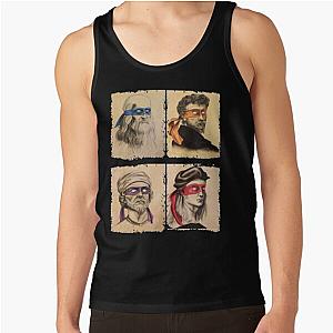 Funny Italian Artists Turtles Art Lovers Gift Renaissance Artists for Women and Men Tank Top