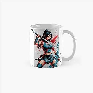 Female ninja katana Mug
