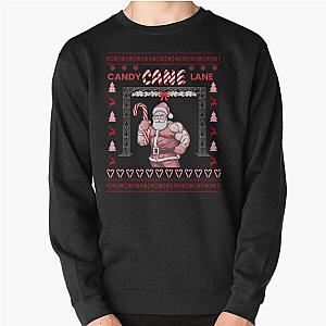 Christmas Ninja Warrior Candy Cane Lane Pullover Sweatshirt
