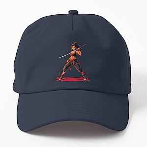 Ninja girl with Katana Dad Hat
