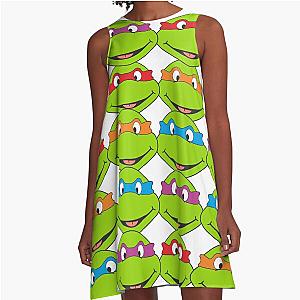Many Ninja Turtles A-Line Dress