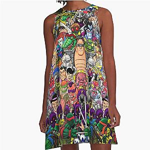 Ninja Turtles T-Shirt - Ninja Turtles Poster A-Line Dress
