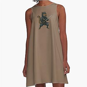 Ninja Chipmunk A Line Dress