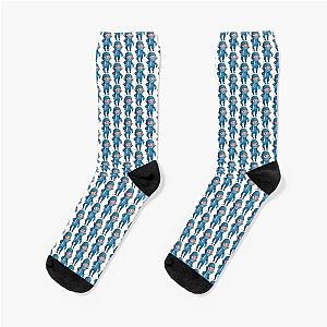 Cartoon Ninja in Blue Socks