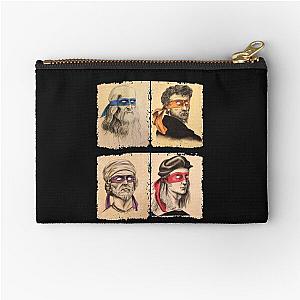 Funny Italian Artists Turtles Lover's Gift Renaissance Ninja Artist Zipper Pouch for women men