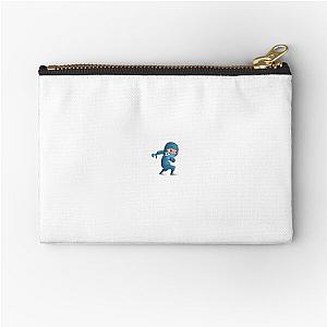 Determined Cartoon Ninja Zipper Pouch
