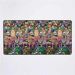 TMNT Rogues Gallery Tshirt - Ninja Turtles Poster Desk Mat