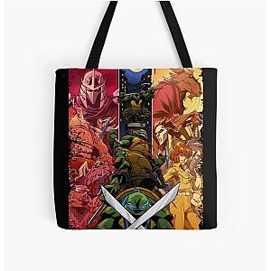 Teenage Mutant Ninja Turtles Cast All Print Tote Bag