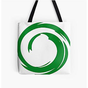 Green Ninja Spirit Minimalist Power Over Print Tote Bag