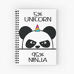 Unicorn Ninja Panda Spiral Notebook