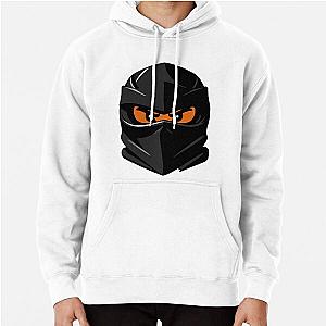 Black Ninja Mask Minimalist Ninjago Design Pullover Hoodie