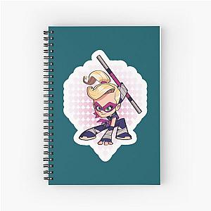 Ninja Kid Cartoon Girl Spiral Notebook