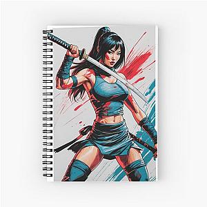 Female Ninja with Katana Notebook