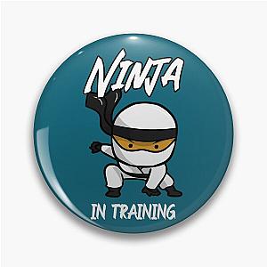 Cute Black Ninja in Training Pin