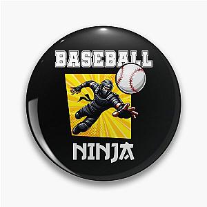 Baseball Ninja Fun Athletic Design Pin