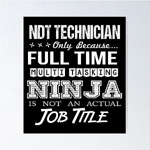 Ndt Technician Multitasking Ninja Job Gift Item Tee