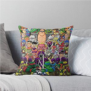 TMNT Rogues Gallery T-shirt - Ninja Turtle Throw Pillow