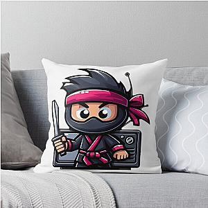 Ninja Kid TV Throw Pillow
