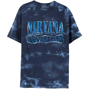 Nirvana Unisex T-Shirt: Nevermind Wavy Logo (Dip-Dye) ET0610