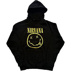 Nirvana Yellow Smiley Grunge Cotton Hoodie - Officially Licensed Nirvana clothing ET0610