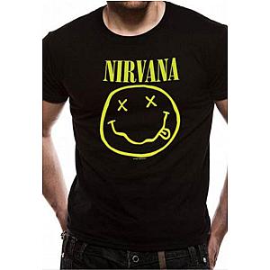 Nirvana Smiley Logo Kurt Cobain Rock Grunge Official Tee T-Shirt Mens Unisex ET0610