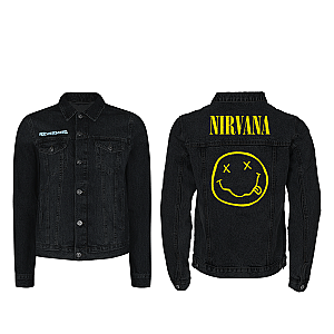 Nevermind Black Denim Jacket NR0610