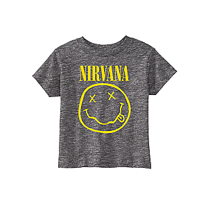 Smiley Toddler Tee - Grey NR0610