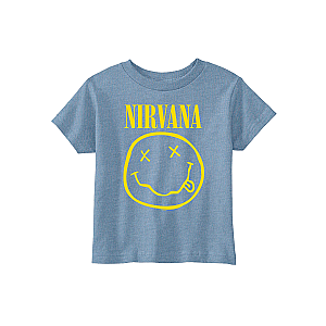 Smiley Toddler Tee - Blue NR0610