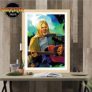 Kurt Cobain - Nirvana - Guitarist Poster Print ET0610