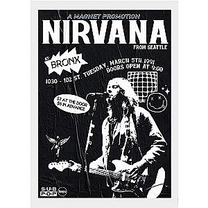 Nirvana Glue Live in the Bronx Concert Poster Print Wall Art ET0610