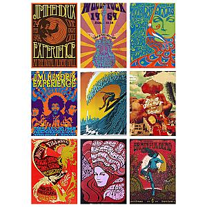 Vintage Music Concert 60s 70s POSTER Print Psychedelic ROCK N ROLL ET0610