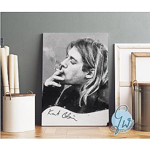 Kurt Cobain Canvas Art, Kurt Cobain Painting Artwork, Nirvana Canvas Art ET0610