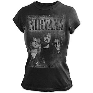 Nirvana Ladies Tee: Faded Faces ET0610