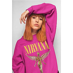 In Utero Hot Pink Sweatshirt, Hot Pink Angel Sweatshirt ET0610