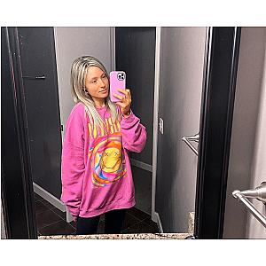 Oversized Pink smiley Nirvana sweatshirt ET0610