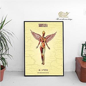 Vintage Nirvana In Utero Poster, Nirvana In Utero Album Wall Art ET0610